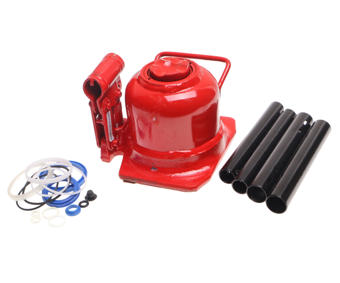 Домкрат бутылочный 10т GTE GTE-TH810002, 125-215мм, низкопрофильный, 2-х плунжерный