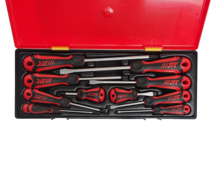 Набор отверток усиленных 10 предметов в кейсе JTC JTC-K7102