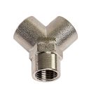 Пневмосоединение тройник Y-образный ROSSVIK A142/2.R, FFF1/4"