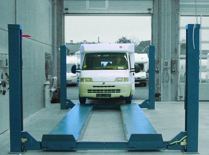 Подъемник четырехстоечный 8 тонн Nussbaum COMBI LIFT 4.80 H, электрогидравлический, для сход-развала, 380В