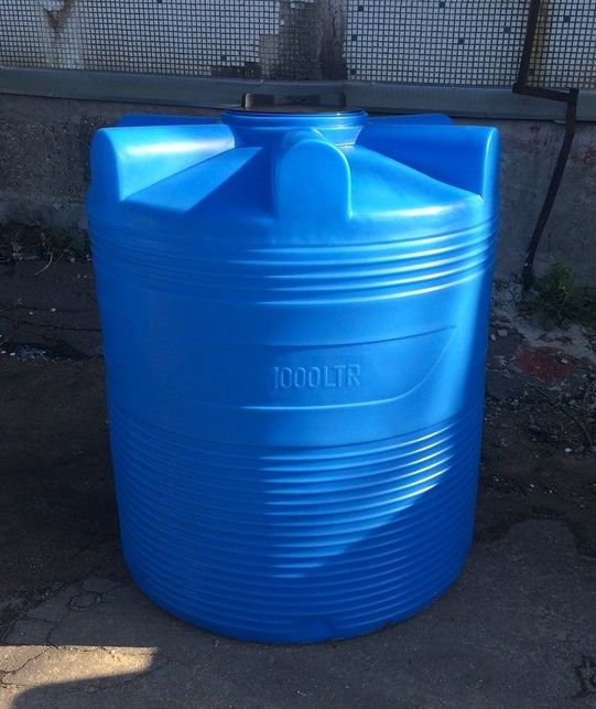 Емкость цилиндрическая Polimer-Group V 1000, 1000 литров, синяя
