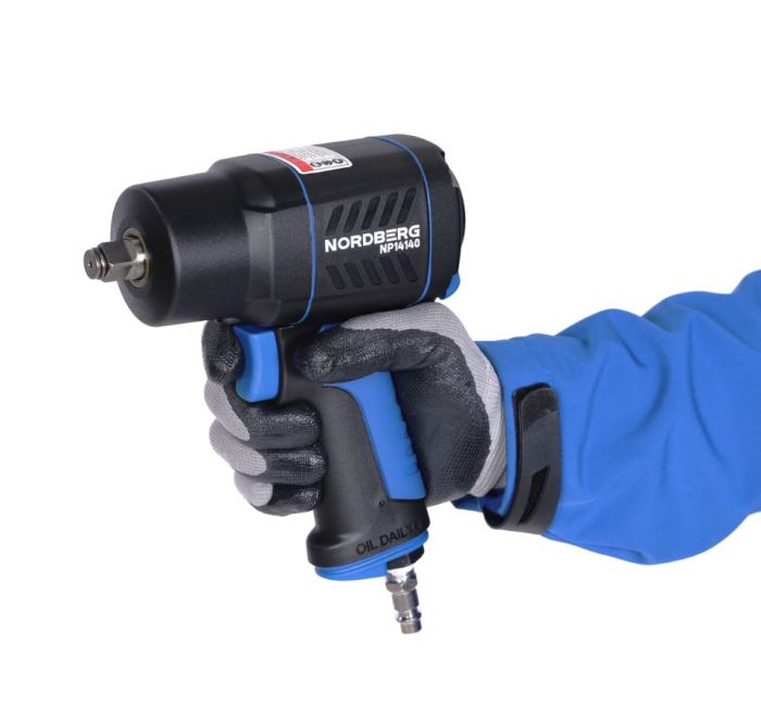 Пневмогайковерт ударный NORDBERG NP14140, 1/2", 1550 Нм