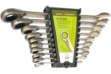 Набор ключей комбинированных Дело Техники 515300 с трещоткой и переключателем, 10 шт., 8-24мм