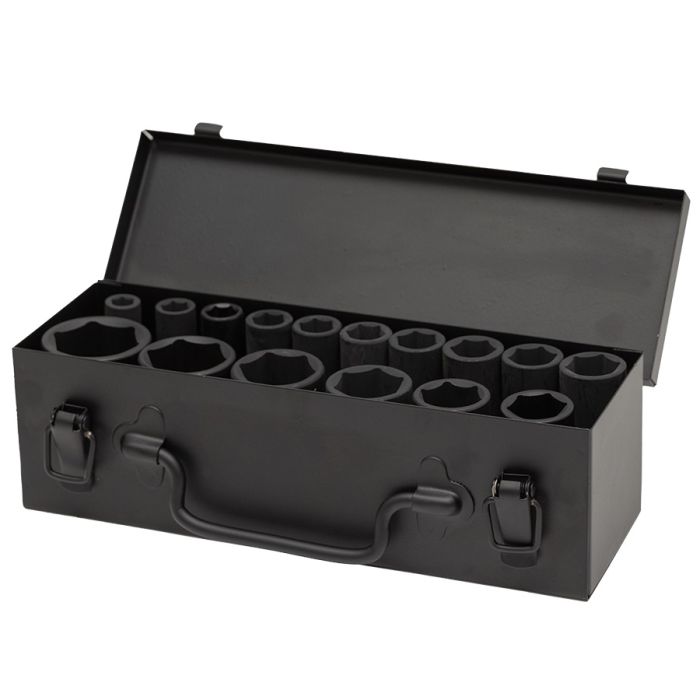 Набор длинных ударных головок 6-гр. STANKO CS122316, 1/2", 10-36мм, 16шт.