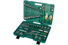 Набор инструментов в кейсе Jonnesway S04H52478S, 78 предметов, с трещоткой, 1/2", 1/4"