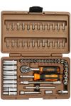 Набор инструментов в кейсе Ombra OMT57S, 57 предметов, с трещоткой, 1/4"