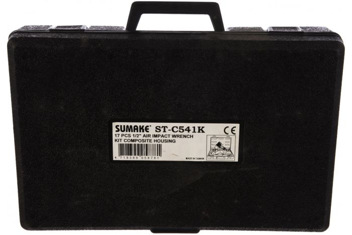 Пневмогайковерт ударный Sumake ST-C541K, 1/2", с набором головок, легковой, 434 Нм