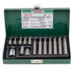 Набор бит для шуруповерта Hans 06615, 1/2", HEX, 15 предметов