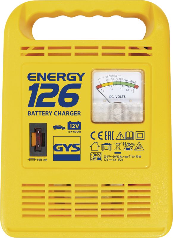 Зарядное устройство с индикатором GYS ENERGY 126, 6А, инверторное