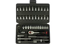 Набор инструментов в кейсе Force 2462, 46 предметов, с трещоткой, 1/4"