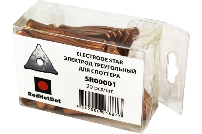 Электрод для споттера треугольный RedHotDot SR00001, 20 шт.
