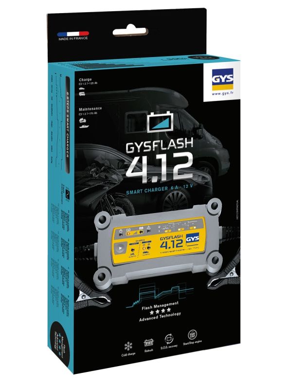 Зарядное устройство GYS GYSFLASH 4.12, 15А, инверторное