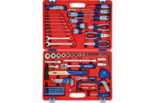 Набор инструментов в кейсе МАСТАК 01-102C, универсальный, 102 предмета, с трещоткой, 1/2", 1/4"