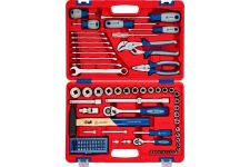 Набор инструментов в кейсе МАСТАК 01-088C, универсальный, 88 предметов, с трещоткой, 1/4", 1/2"