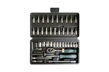 Набор инструментов в кейсе Rock Force RF-2462-5, 46 предметов, с трещоткой, 1/4"