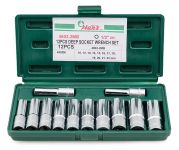 Набор торцевых головок Spline Hans 4602-2MB, 1/2", 10-22мм, 12 предметов