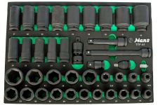 Набор торцевых головок и аксессуаров Hans TTF-41, 3/4", 40 предметов, 17-46 мм