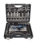 Набор инструментов в кейсе Forsage F-41082-5 PREMIUM, 114 предметов, с трещоткой, 1/2", 1/4"