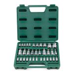 Набор торцевых головок E-Star, Star Hans 9634T, 1/2", 1/4", 3/8", 4-20мм, 34 предмета