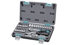 Набор инструментов в кейсе Stels 14100, 29 предметов, с трещоткой, 1/4"