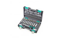 Набор инструментов в кейсе Stels 14103, 60 предметов, с трещоткой, 1/4", 3/8"