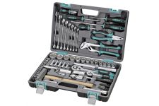 Набор инструментов в кейсе Stels 14104, 76 предметов, с трещоткой, 1/4", 1/2"