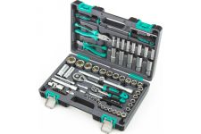 Набор инструментов в кейсе Stels 14108, 69 предметов, с трещоткой, 1/4", 1/2"