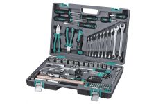 Набор инструментов в кейсе Stels 14111, 98 предметов, с трещоткой, 1/2", 1/4"
