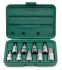 Набор торцевых головок HEX Hans 46026-9, 1/2", 5-17мм, 9 предметов