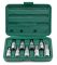 Набор торцевых головок HEX Hans 46026-9, 1/2", 5-17мм, 9 предметов