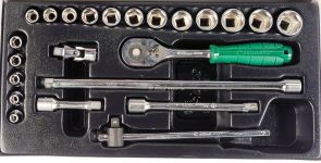 Набор головок с трещоткой Hans TT-15F, 3/8", 23 предмета