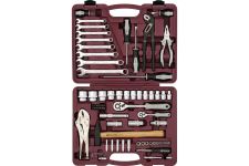 Набор инструментов в кейсе Thorvik UTS0072, 72 предмета, с трещоткой, 1/2", 1/4"
