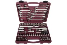 Набор инструментов в кейсе Thorvik UTS0082, 82 предмета, с трещоткой, 1/2", 1/4"
