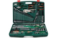 Набор инструментов в кейсе Hans TK-158V, 158 предметов, 1/2", 1/4", с трещоткой