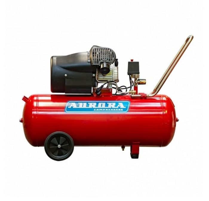 Поршневой компрессор Aurora GALE-100, коаксиальный привод, масляный, 412 л/мин, 220В