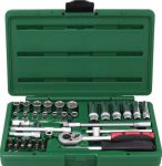 Набор инструментов в кейсе Станкоимпорт НАБ.14.00.42, 42 предмета, с трещоткой, 1/4"