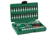 Набор инструментов в кейсе Станкоимпорт НАБ.14.00.50, 50 предметов, с трещоткой, 1/4"