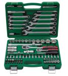 Набор инструментов в кейсе Станкоимпорт НАБ.14.12.82, 82 предмета, с трещоткой, 1/2", 1/4"