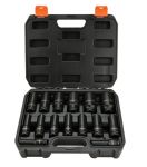 Набор ударных удлиненных головок AV Steel AV-721415, 10-32 мм, 1/2", 15 шт.