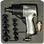 Пневмогайковерт ударный FUBAG IW580, 1/2", с набором головок, легковой, 576 Нм