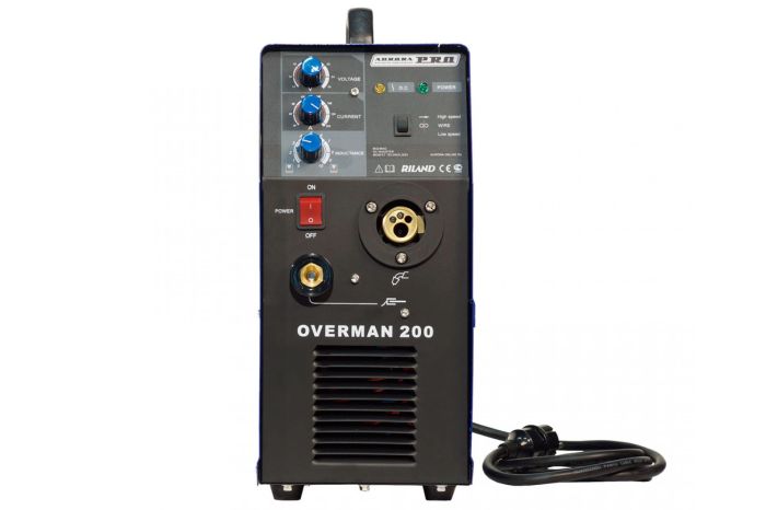 Сварочный инвертор полуавтомат Aurora PRO OVERMAN 200 Mosfet, MIG/MAG, 220В