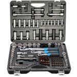 Набор инструментов в кейсе Forsage F-41501-5 PREMIUM, 156 предметов, с трещоткой, 1/2", 1/4", 3/8"