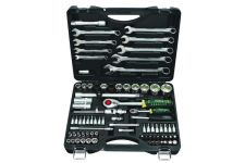 Набор инструментов в кейсе Rock Force RF-4821-5, 82 предмета, с трещоткой, 1/2", 1/4"