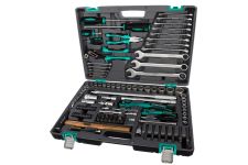 Набор инструментов в кейсе Stels 14112, 119 предметов, с трещоткой, 1/4", 1/2"