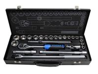 Набор инструментов в кейсе Forsage F-4246-5M, 24 предмета, с трещоткой, 1/2"