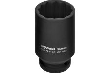 Головка ударная удлиненная AV Steel AV-721136, 12-гр., 1/2", 36мм