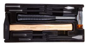 Набор молотков и выколоток Hans TT-13, 9 предметов