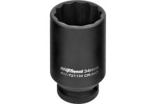 Головка ударная удлиненная AV Steel AV-721134, 12-гр., 1/2", 34мм