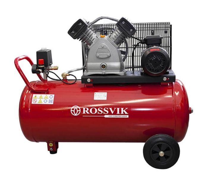 Поршневой компрессор Rossvik СБ4/С-100.LB24, ременной привод, масляный, 360 л/мин, 220/380В