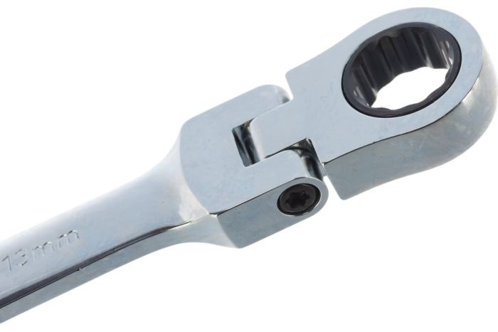 Ключ рожковый с трещоткой Hans 1165FM13, 13 мм, шарнирный